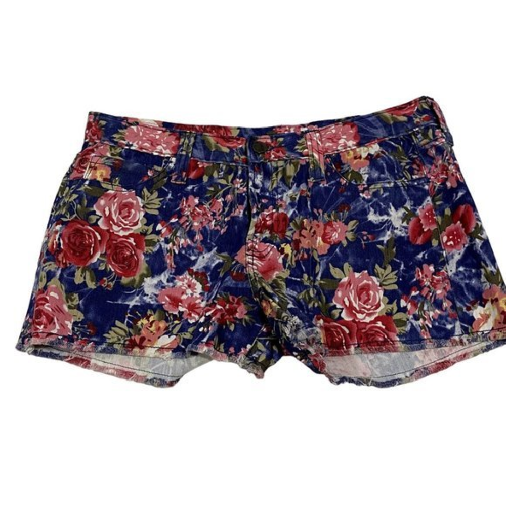 Alicia + Megan Floral Cut-Off Shorts Size M NWOT